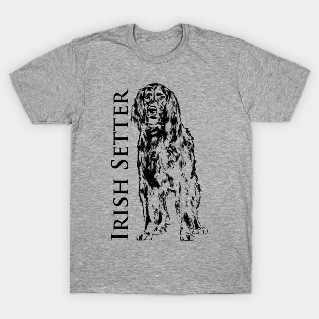 Irish Setter Dog T-Shirt by Nartissima